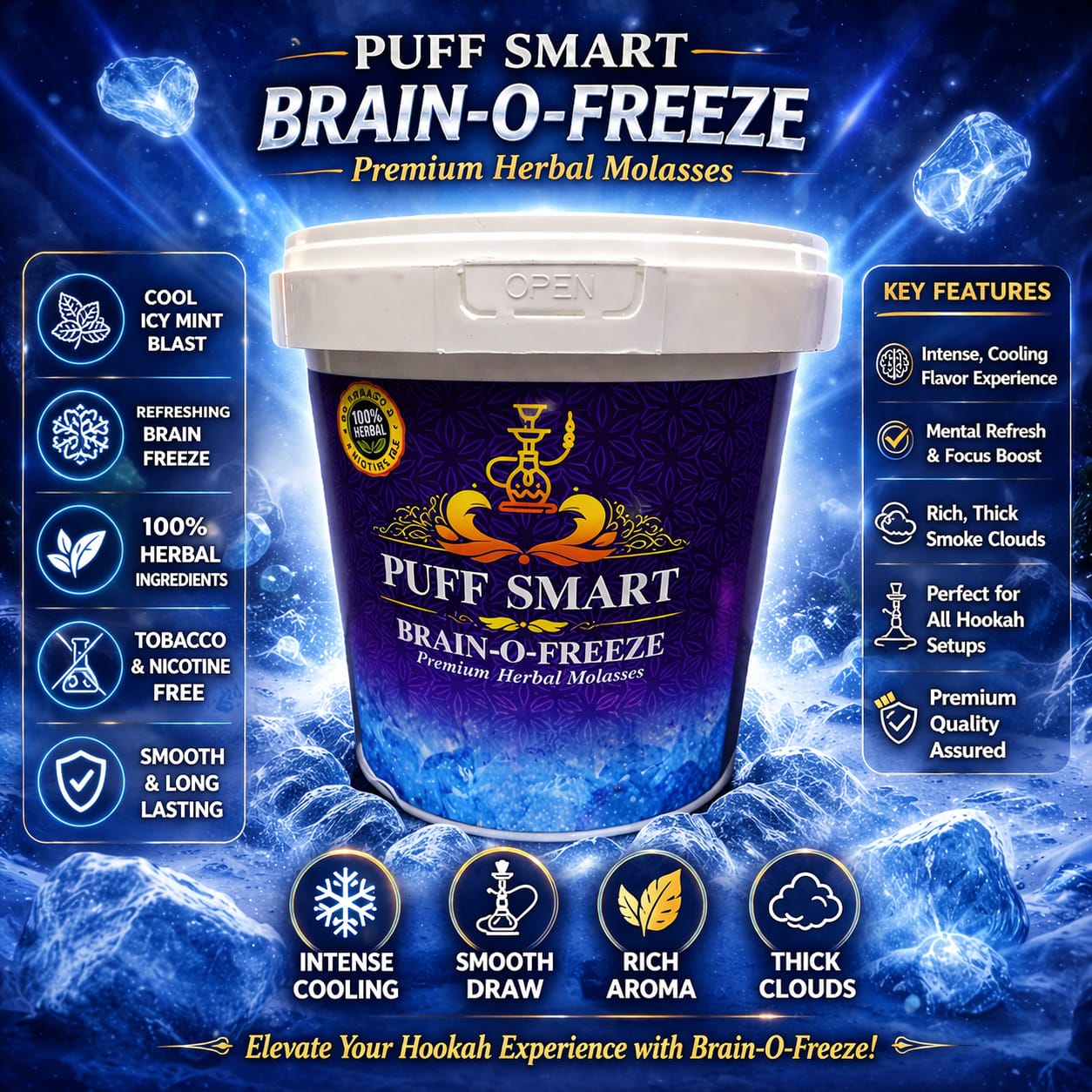 Premium Glass Hookah Set Thumbnail 3